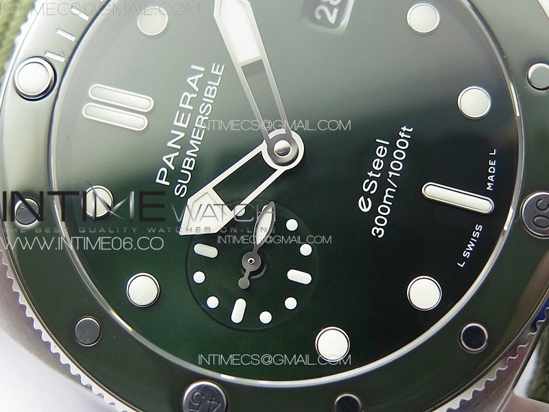 PAM1287 Y VSF 1:1 Best Edition Green Dial on Green Leather Strap P.900 Super Clone